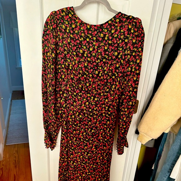 New floral high low dress with open back - Picture 1 of 6